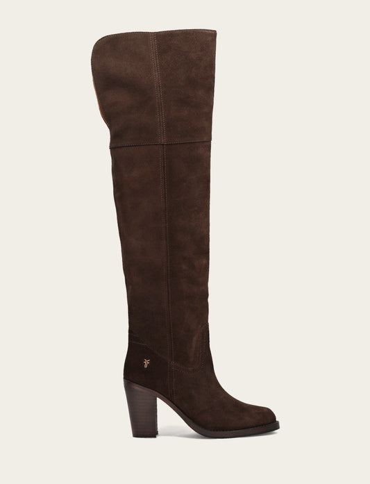 Women's Dark Brown Corinne Over The Knee Boot Frye On sale