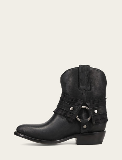 Women's Black Billy Harness Ruffle Boots Frye For Sale