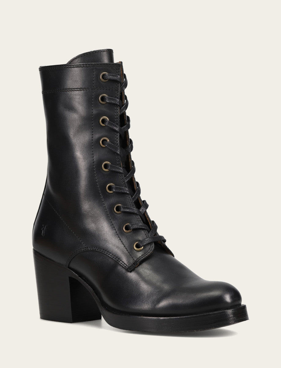 Women's Black Jean Lace Up Boot Frye Discount