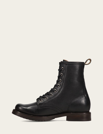 Women's Black Veronica Flex Combat Booties Frye Outlet