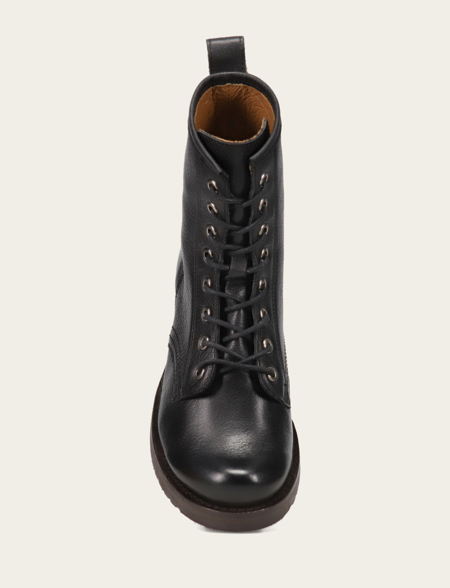 Women's Black Veronica Flex Combat Booties Frye Outlet