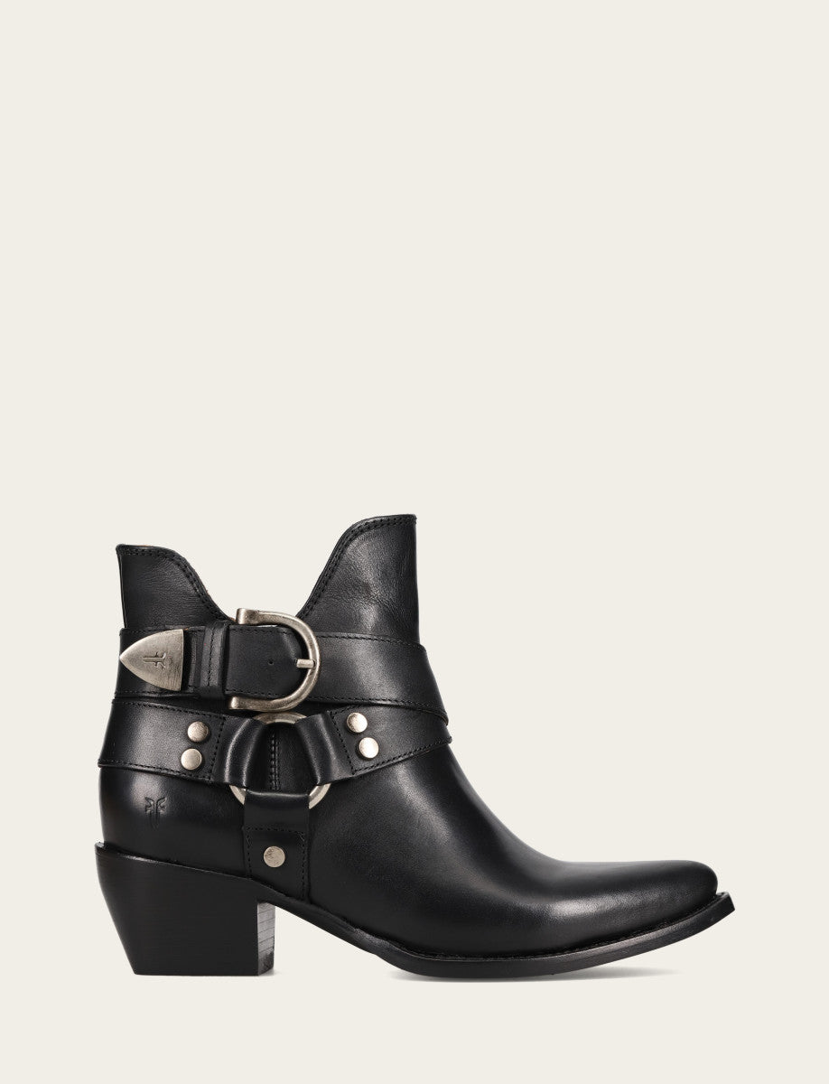 Women’s Black Sacha Multi-Strap Ankle Booties Frye USA