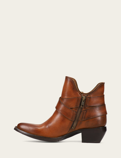Women's Caramel Sacha Multi Strap Booties Frye Near me