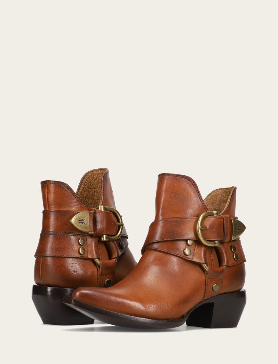 Women's Caramel Sacha Multi Strap Booties Frye Near me