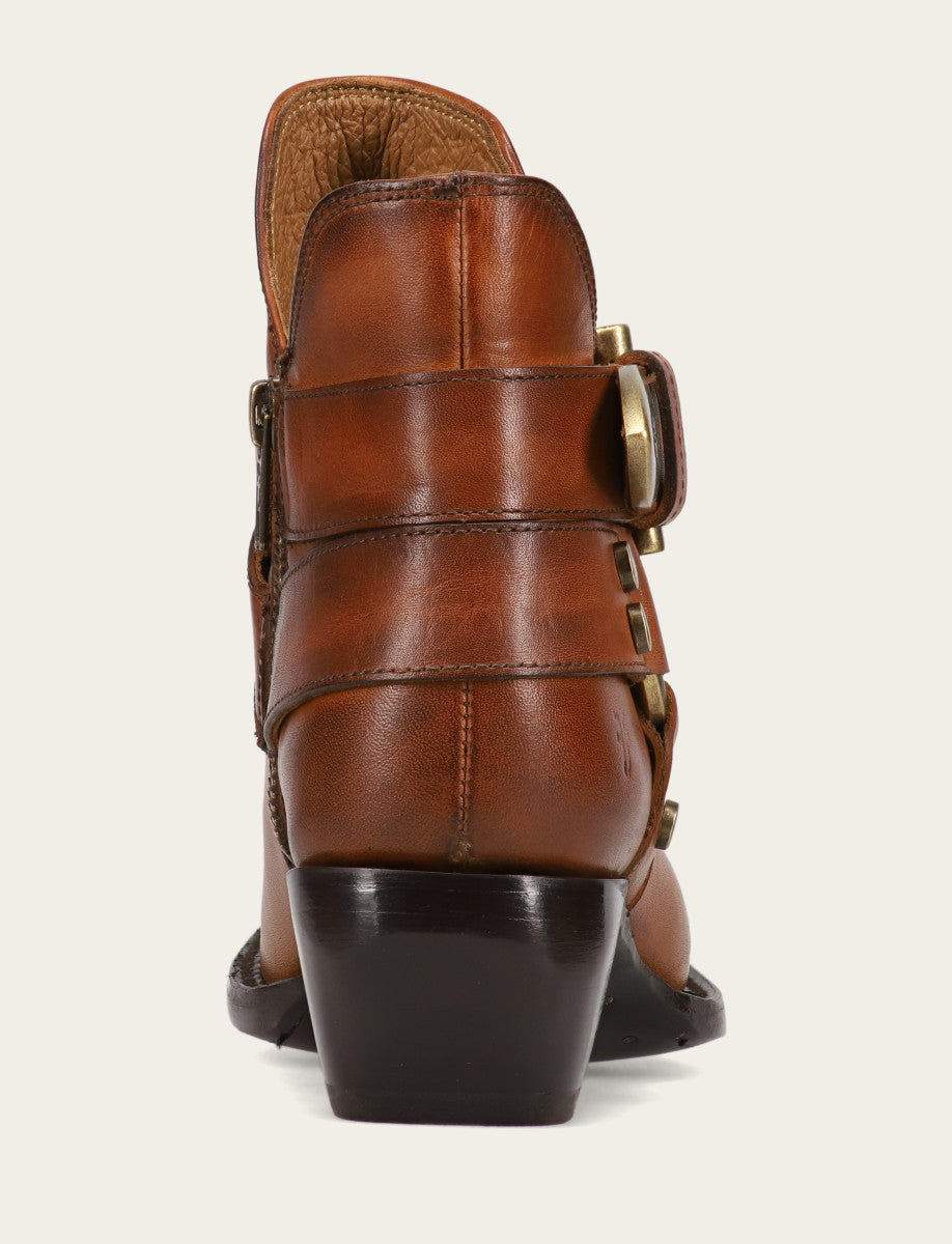 Women's Caramel Sacha Multi Strap Booties Frye Near me