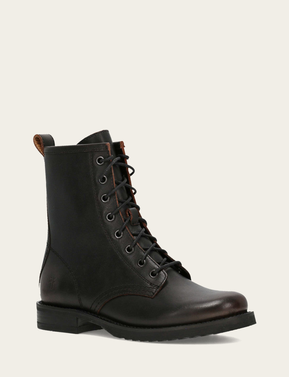 Antique Brown Veronica Flex Combat Boot Frye Outlet
