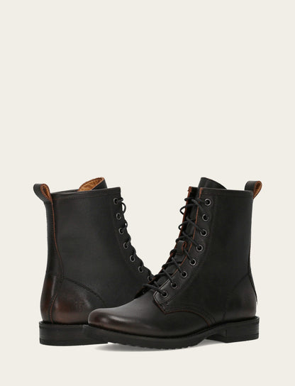 Antique Brown Veronica Flex Combat Boot Frye Outlet