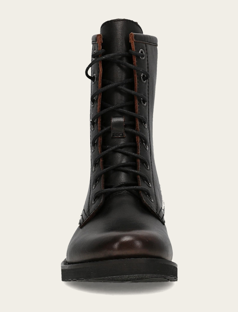 Antique Brown Veronica Flex Combat Boot Frye Outlet