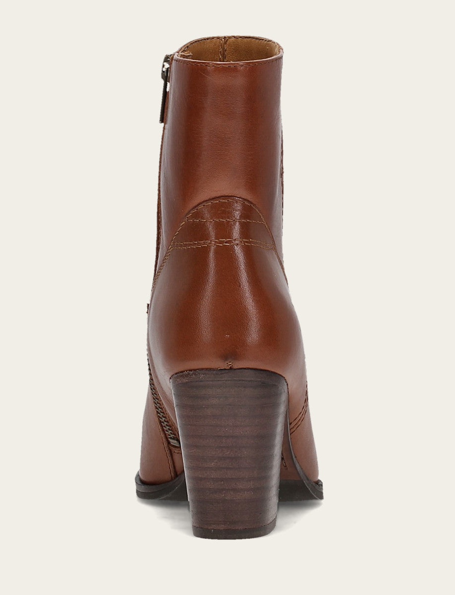 Women's Cinnamon Shiloh Zip Booties Frye USA
