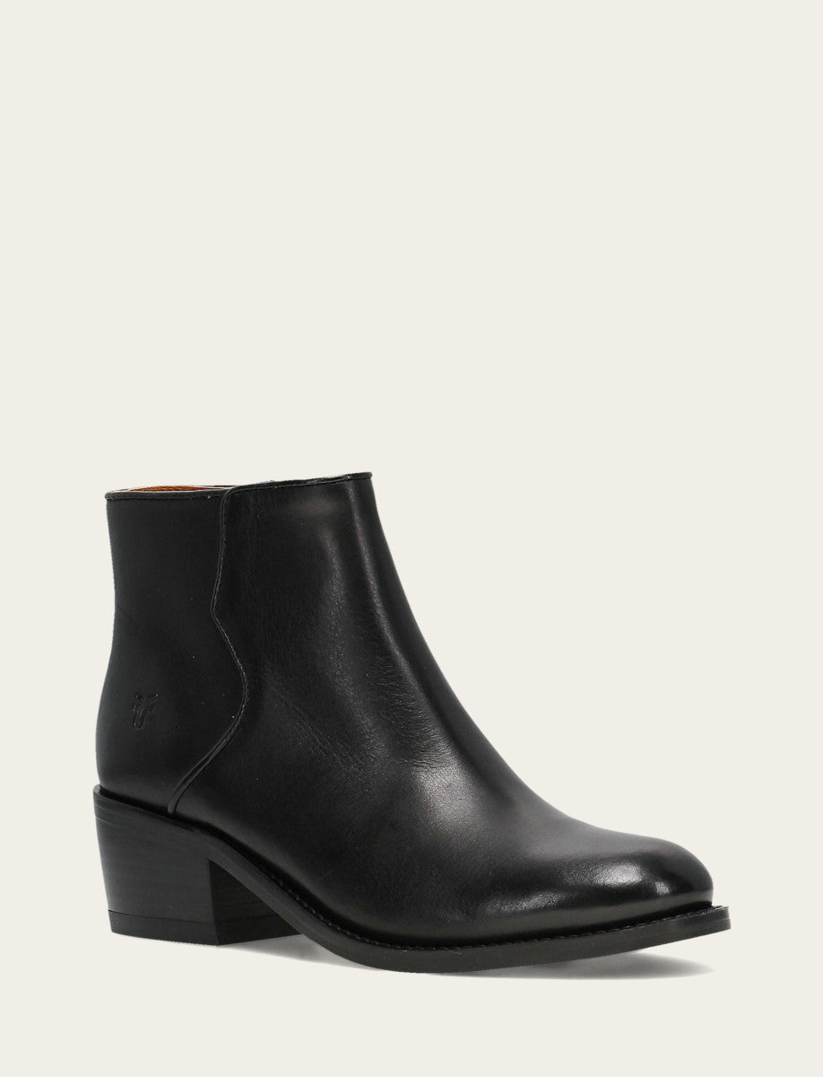Women's Black Carson 2 Piping Booties Frye USA