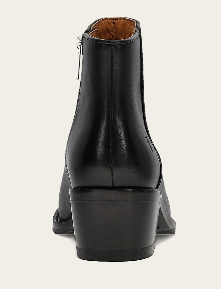 Women's Black Carson 2 Piping Booties Frye USA