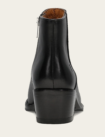 Women's Black Carson 2 Piping Booties Frye USA