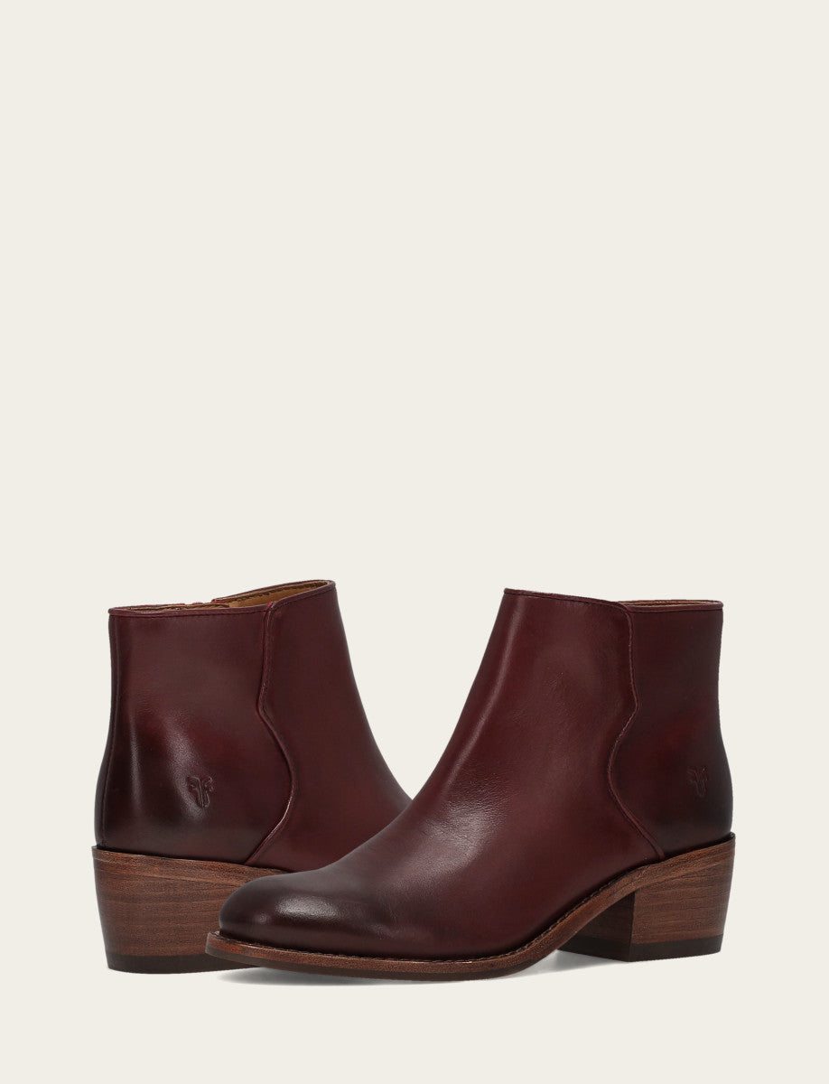 Women's Merlot Carson 2 Piping Booties Frye Near me
