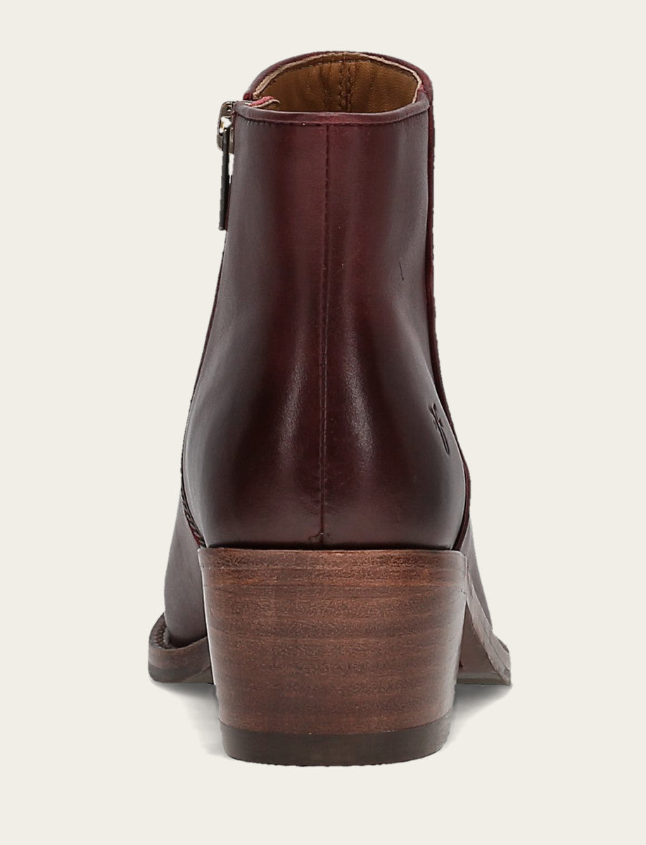 Women's Merlot Carson 2 Piping Booties Frye Near me