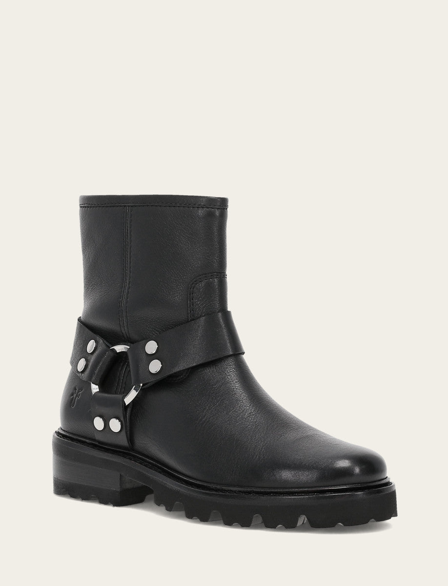 Women's Black Olivia Harness Short Booties Frye Online