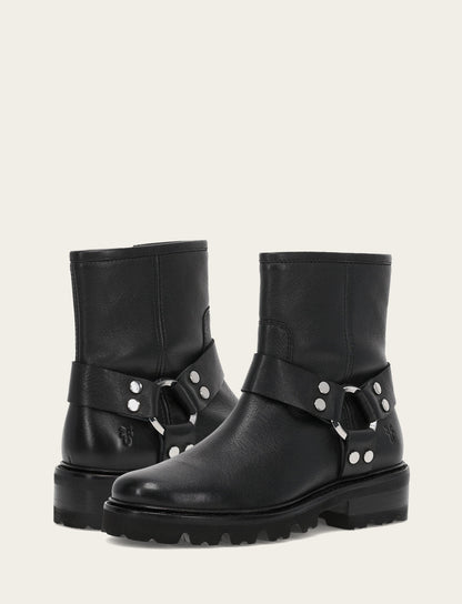 Women's Black Olivia Harness Short Booties Frye Online