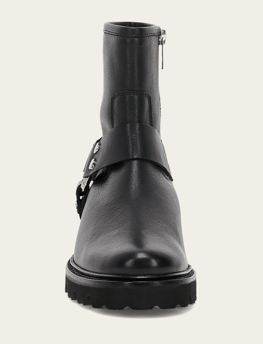 Women's Black Olivia Harness Short Booties Frye Online