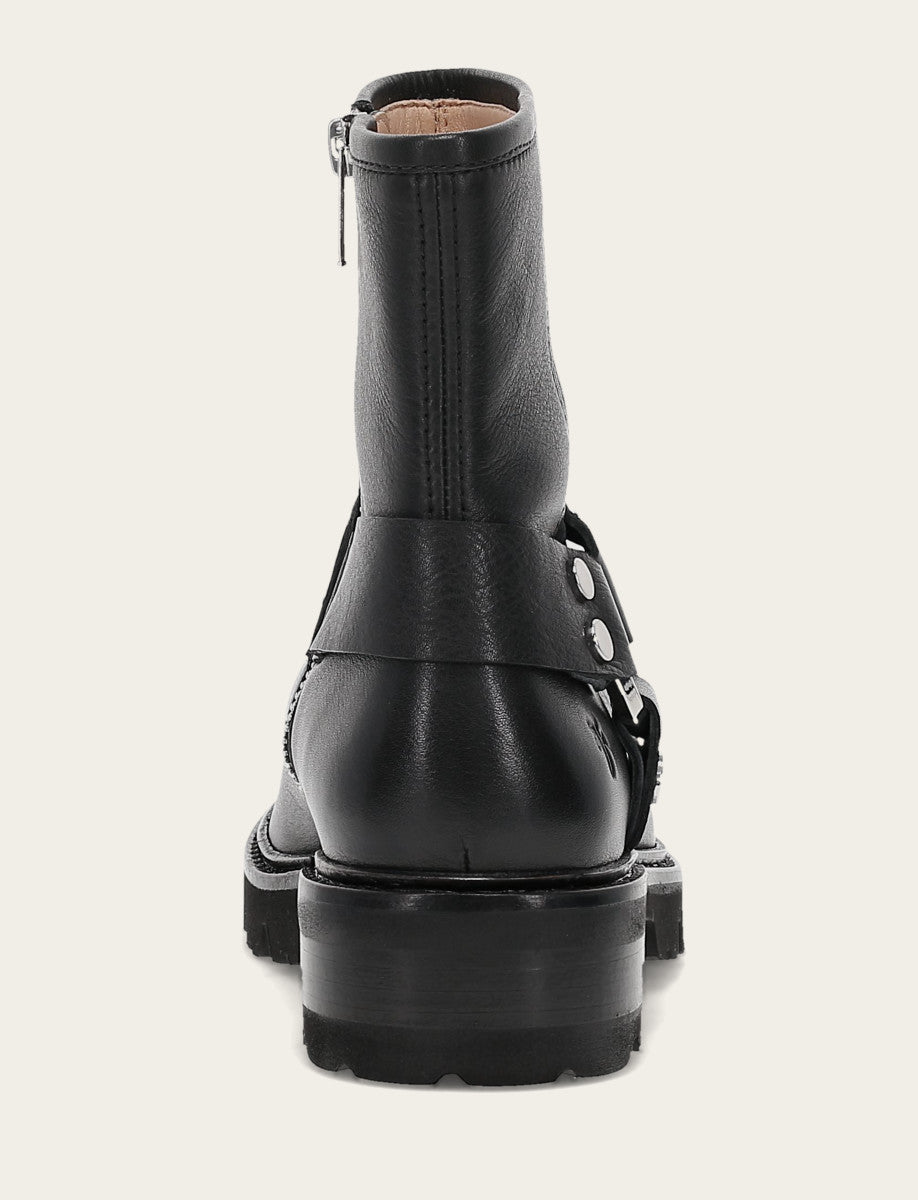 Women's Black Olivia Harness Short Booties Frye Online