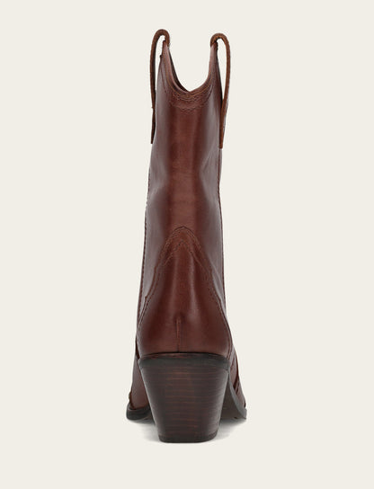 Women's Saddle Sara Wingtip Stud Western Boots Frye us