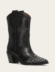 Women's Black Sara Wingtip Stud Boot Frye Online