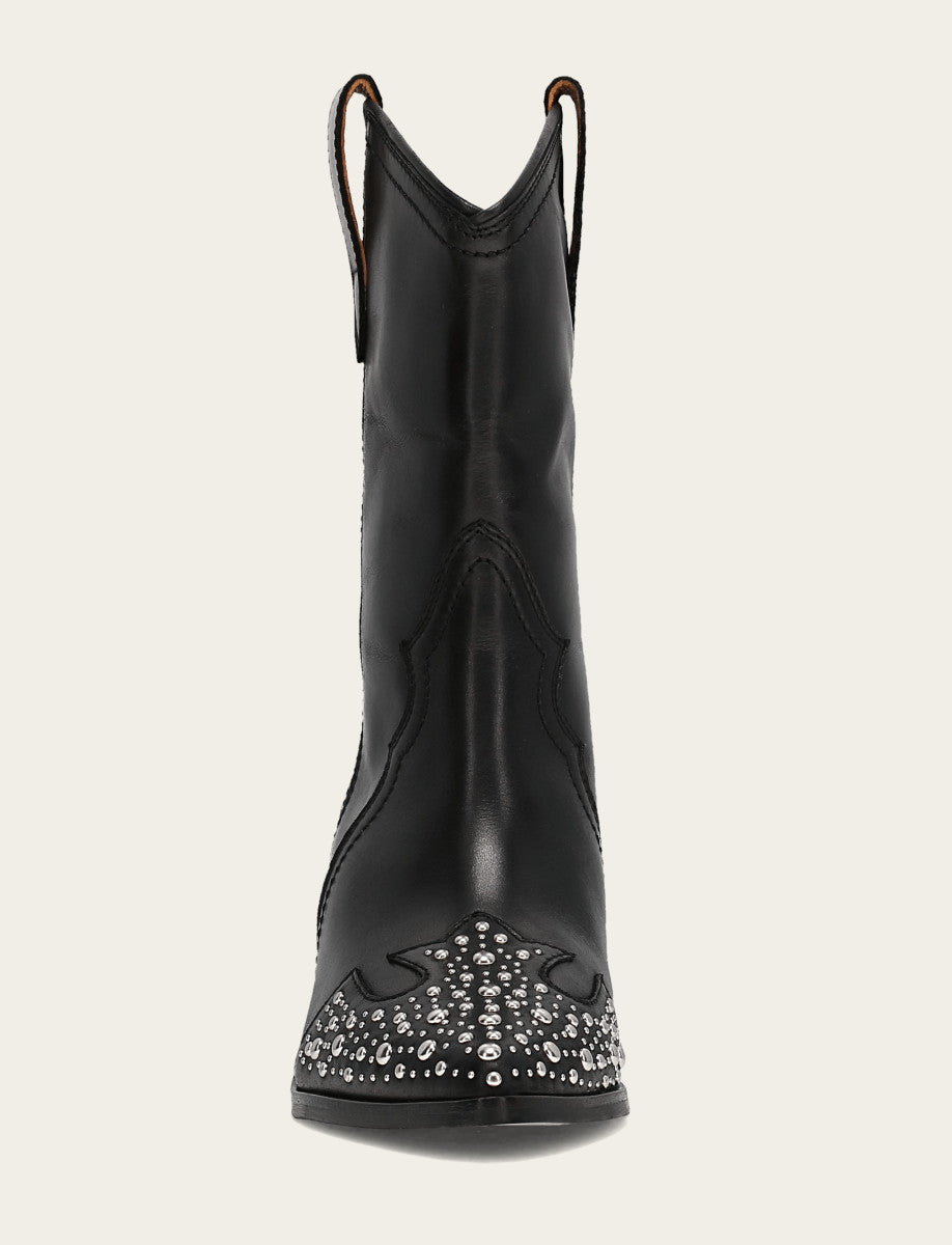 Women's Black Sara Wingtip Stud Boot Frye Online