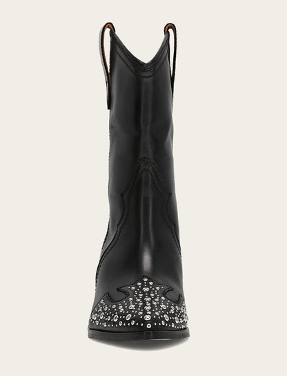 Women's Black Sara Wingtip Stud Boot Frye Online