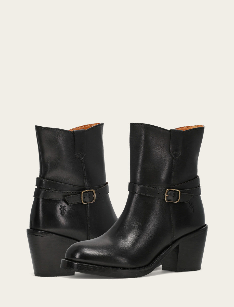 Women's Black Rylee Belted Inside Zip Boot Frye Discount