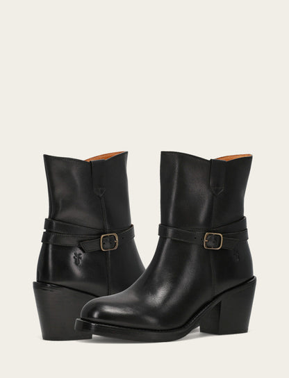 Women's Black Rylee Belted Inside Zip Boot Frye Discount