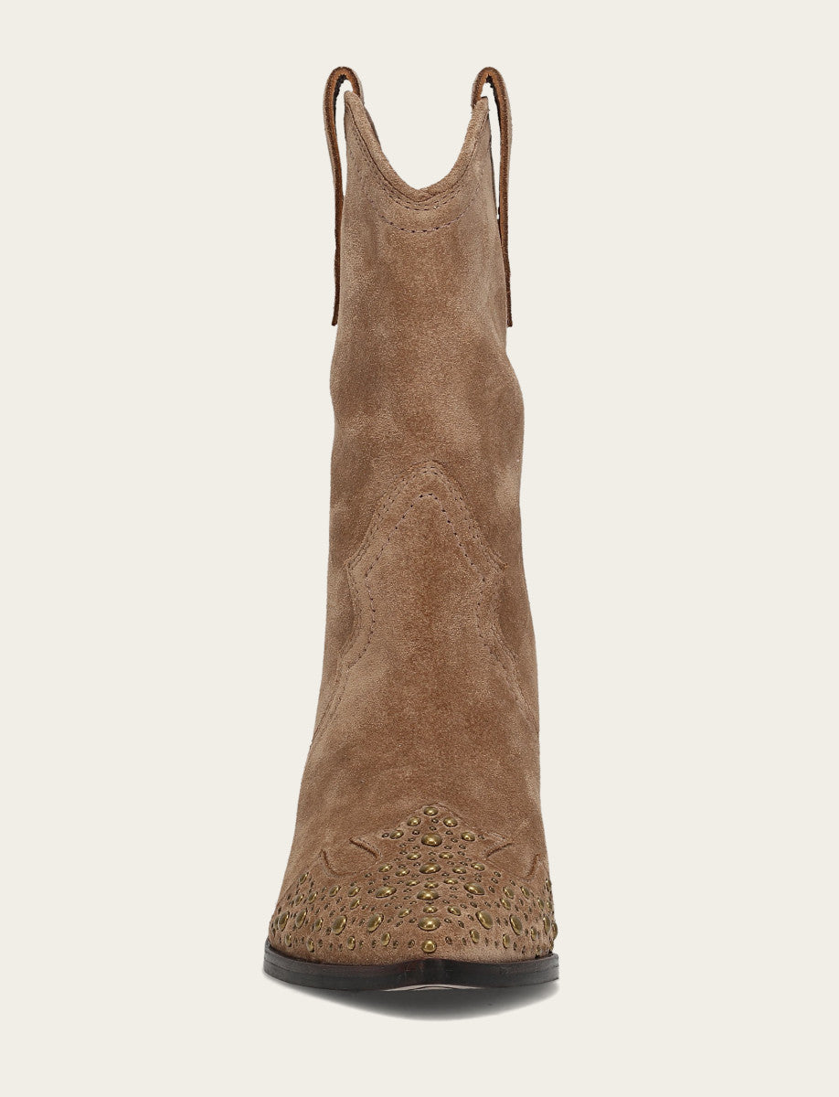 Women's Almond Sara Wingtip Stud Boot Frye On sale