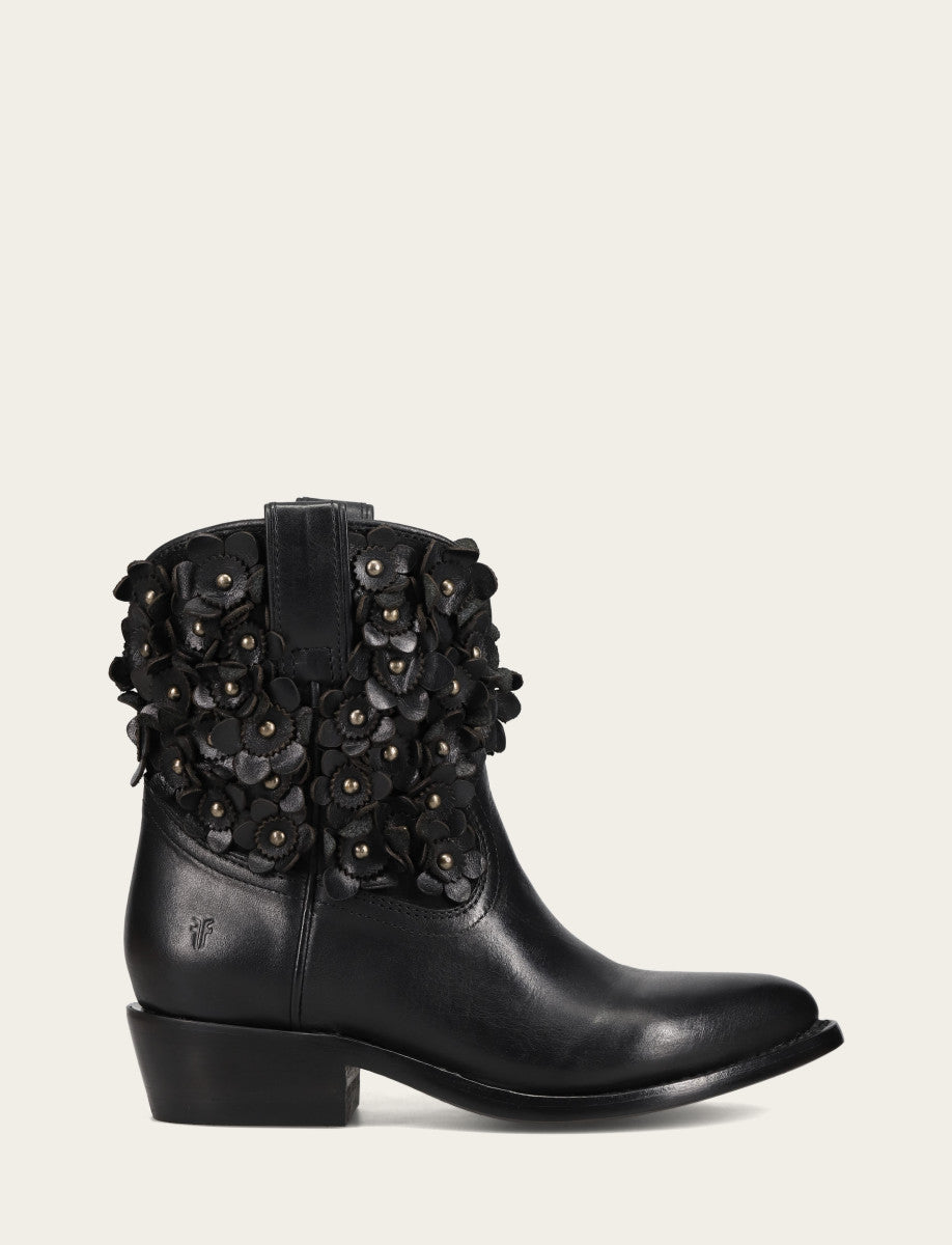 Women's Black Billy Flower Boot Frye Outlet