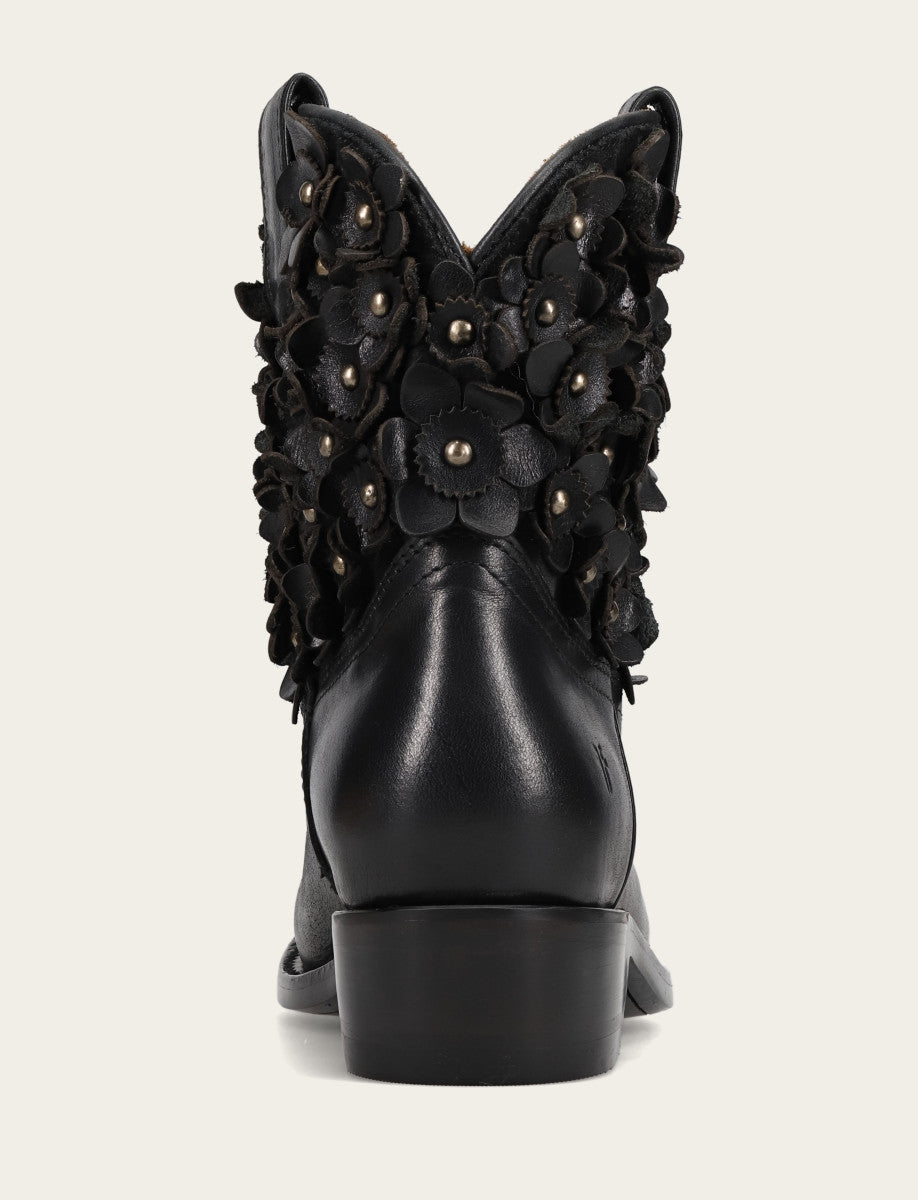 Women's Black Billy Flower Boot Frye Outlet