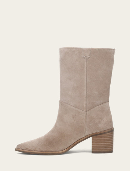Women's Taupe Sadie Softy Mid Booties Frye us