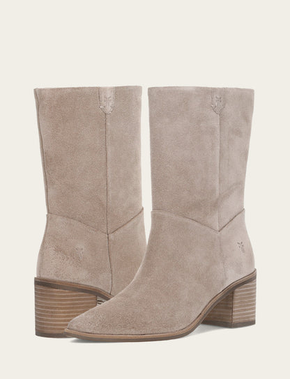 Women's Taupe Sadie Softy Mid Booties Frye us