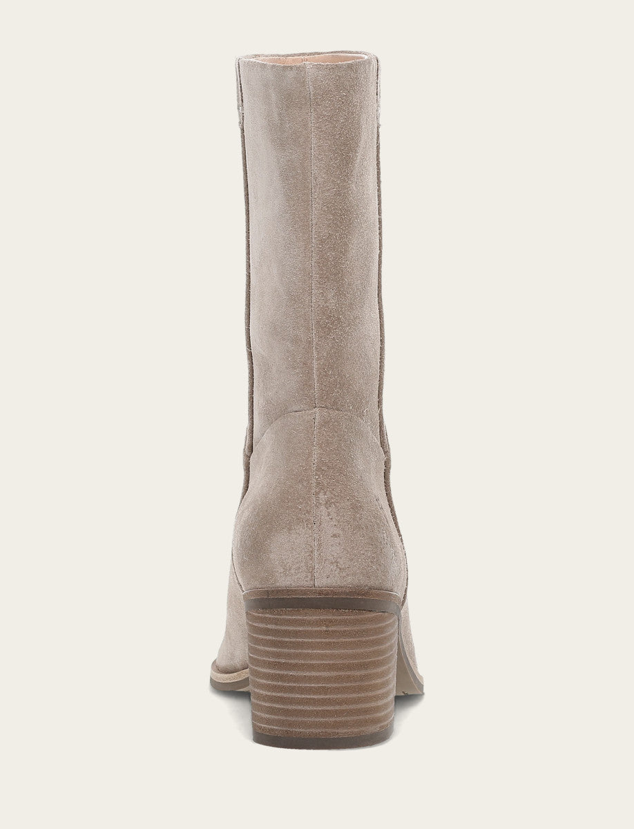Women's Taupe Sadie Softy Mid Booties Frye us