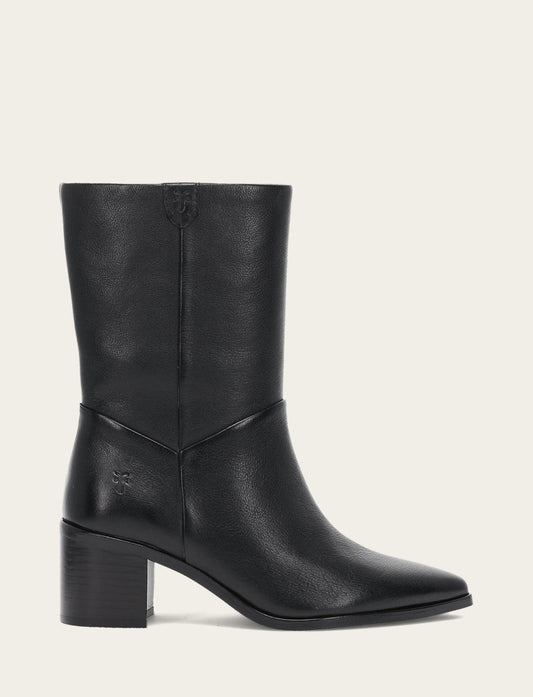 Women's Black Sadie Softy Mid Booties Frye USA