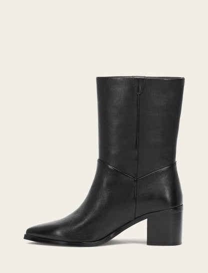 Women's Black Sadie Softy Mid Booties Frye USA
