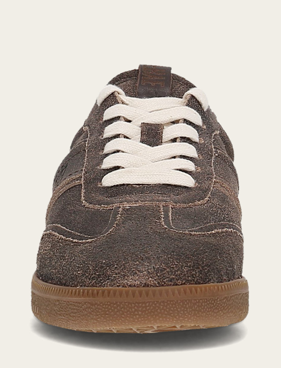 Women's Dark Truffle Milly Low Lace Shearling Sneaker Frye Sale
