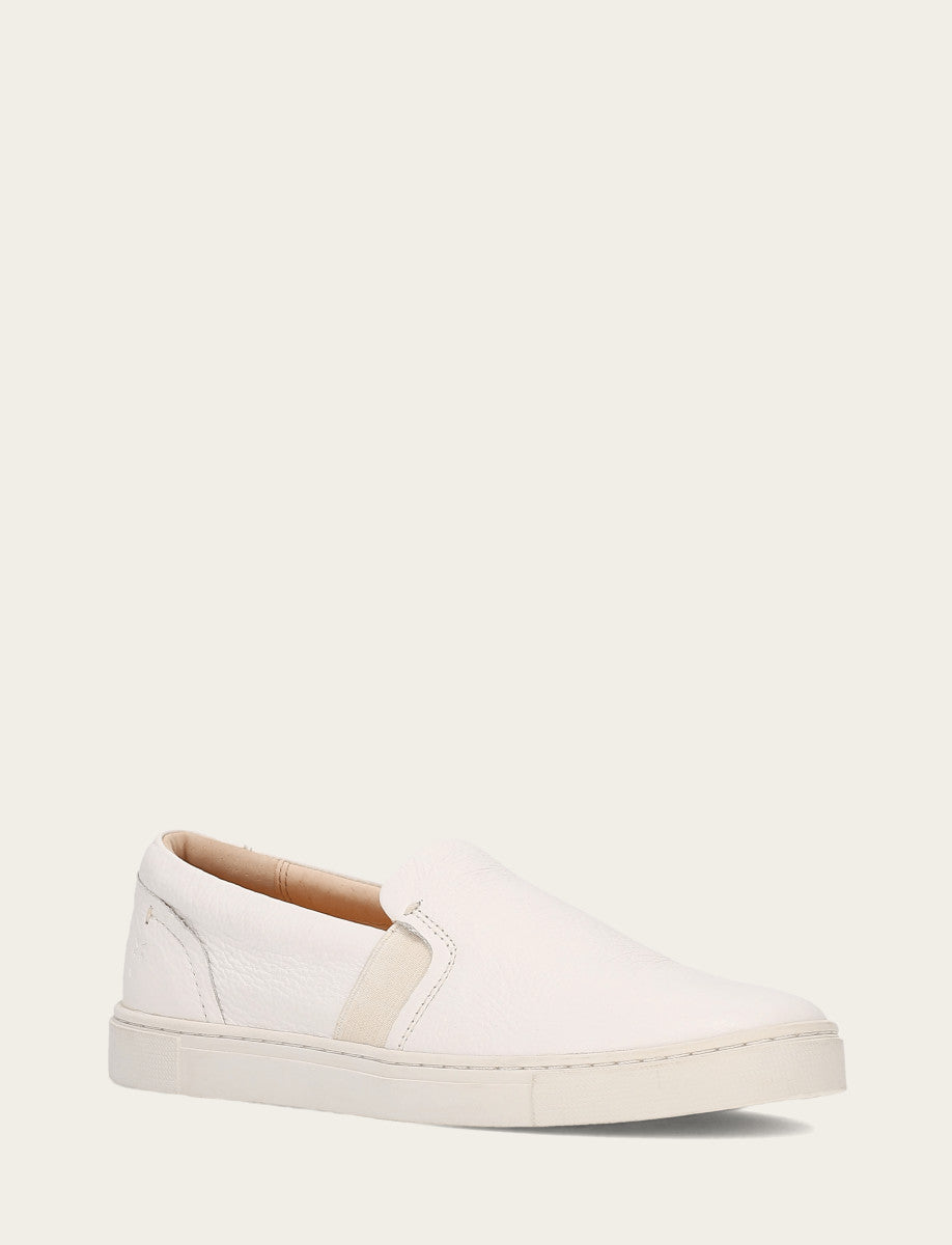 Women's White Ivy Slip On Sneakers Frye