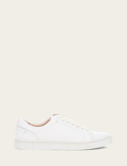 Women's White Ivy Low Lace Sneakers Frye Sale