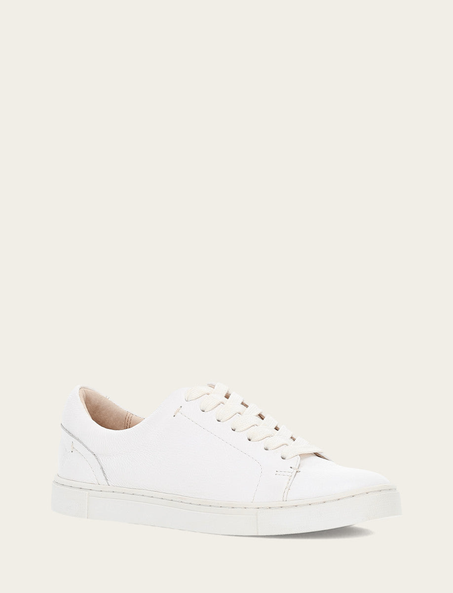 Women's White Ivy Low Lace Sneakers Frye Sale