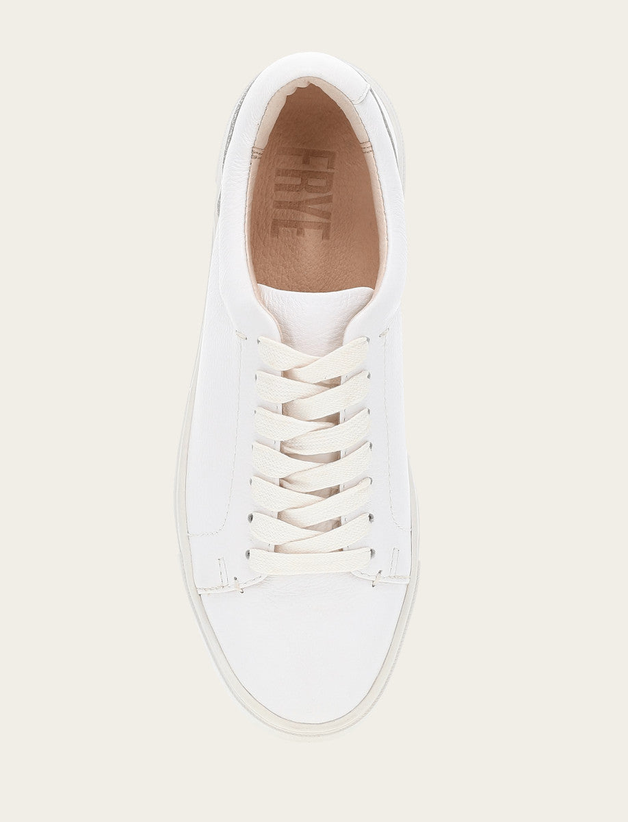 Women's White Ivy Low Lace Sneakers Frye Sale