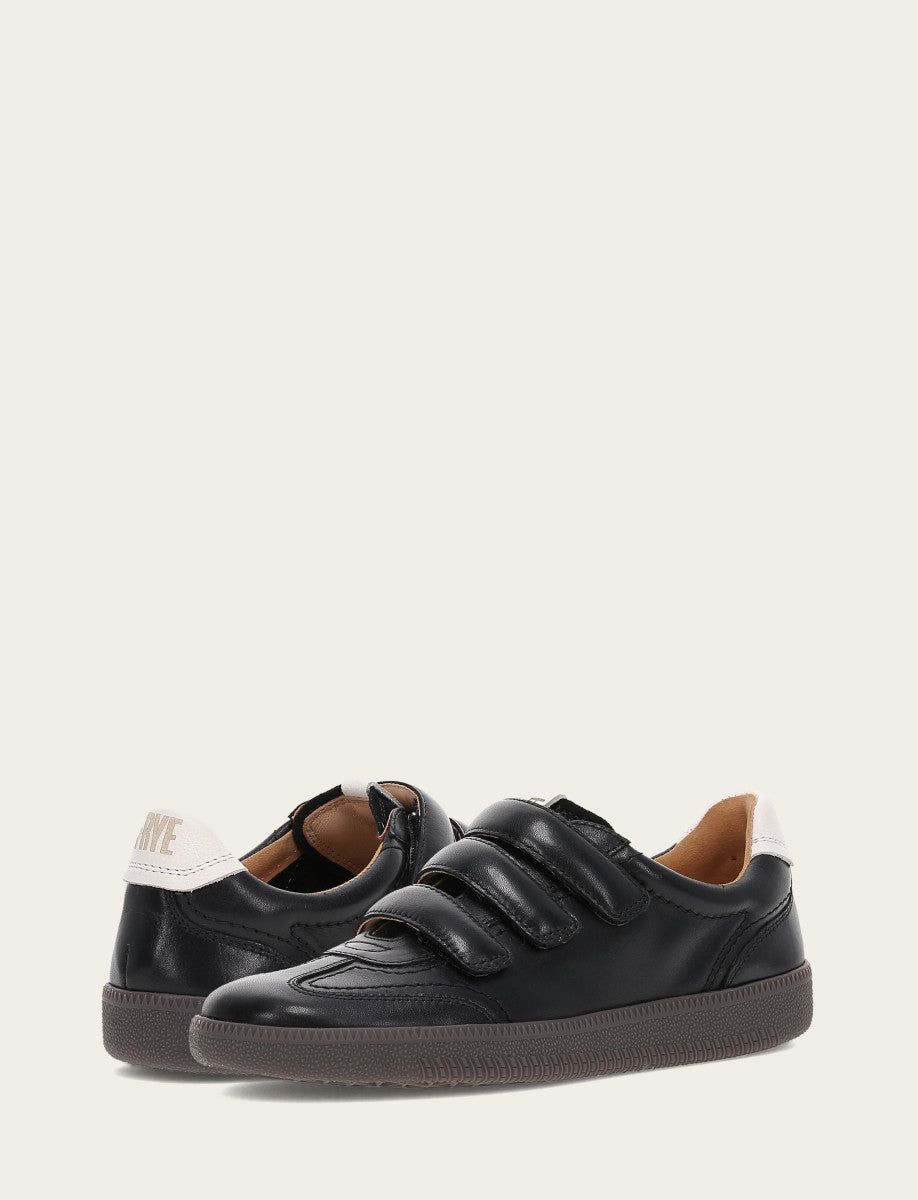 Women's Black Milly 3 Strap Sneakers Frye USA