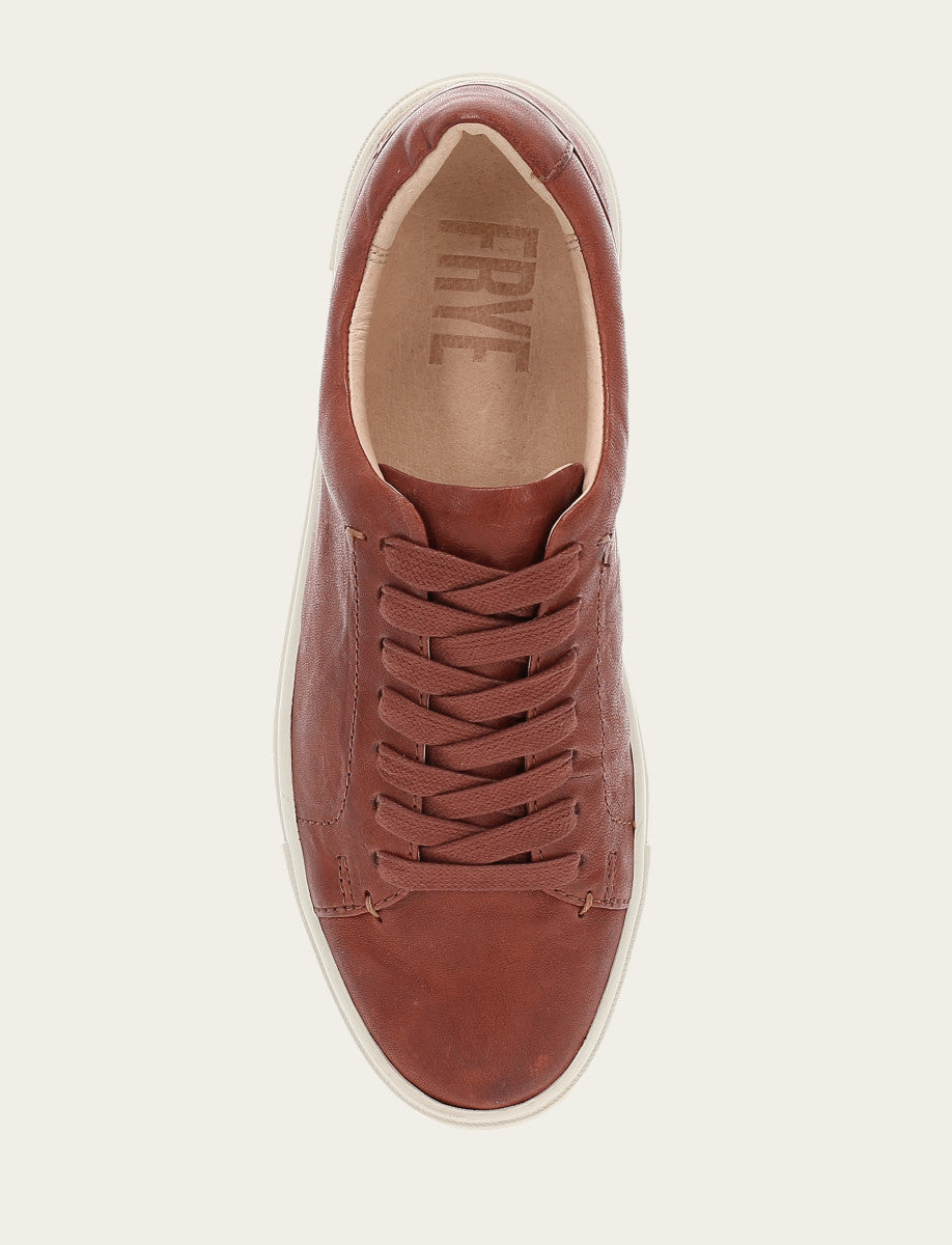 Women's Cognac Ivy Low Lace Sneakers Frye Near me