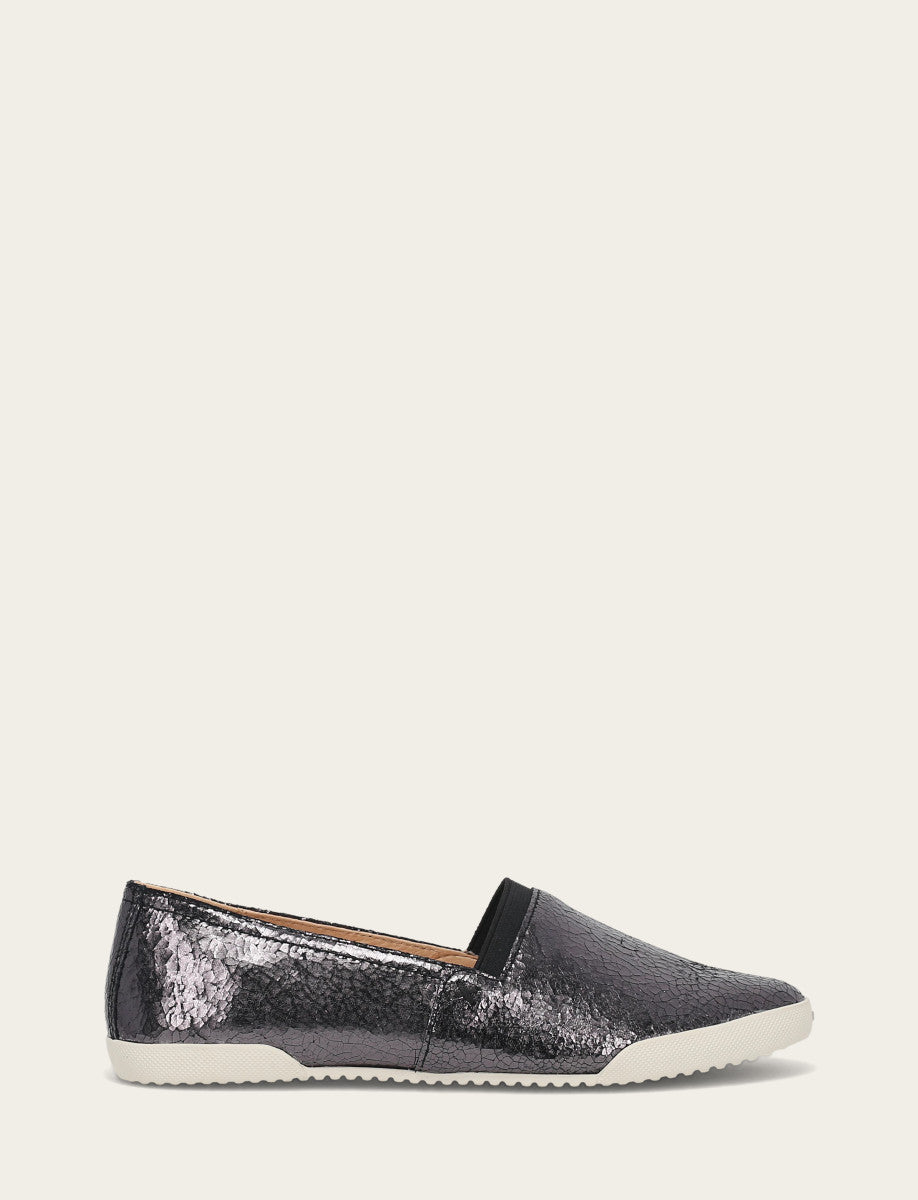 Women's Pewter Mirror Melanie Slip On Sneakers Frye Discount