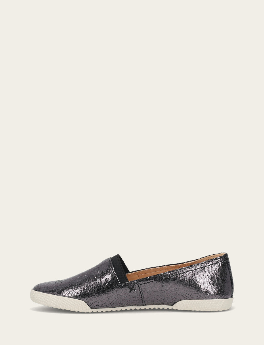 Women's Pewter Mirror Melanie Slip On Sneakers Frye Discount