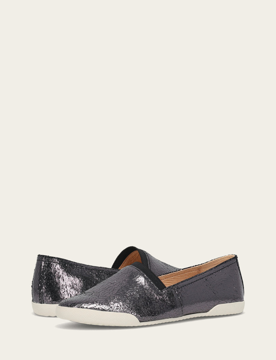 Women's Pewter Mirror Melanie Slip On Sneakers Frye Discount