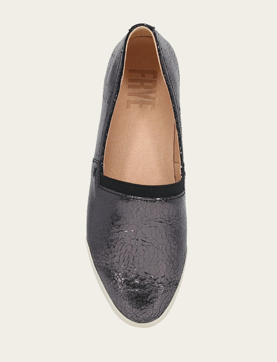 Women's Pewter Mirror Melanie Slip On Sneakers Frye Discount