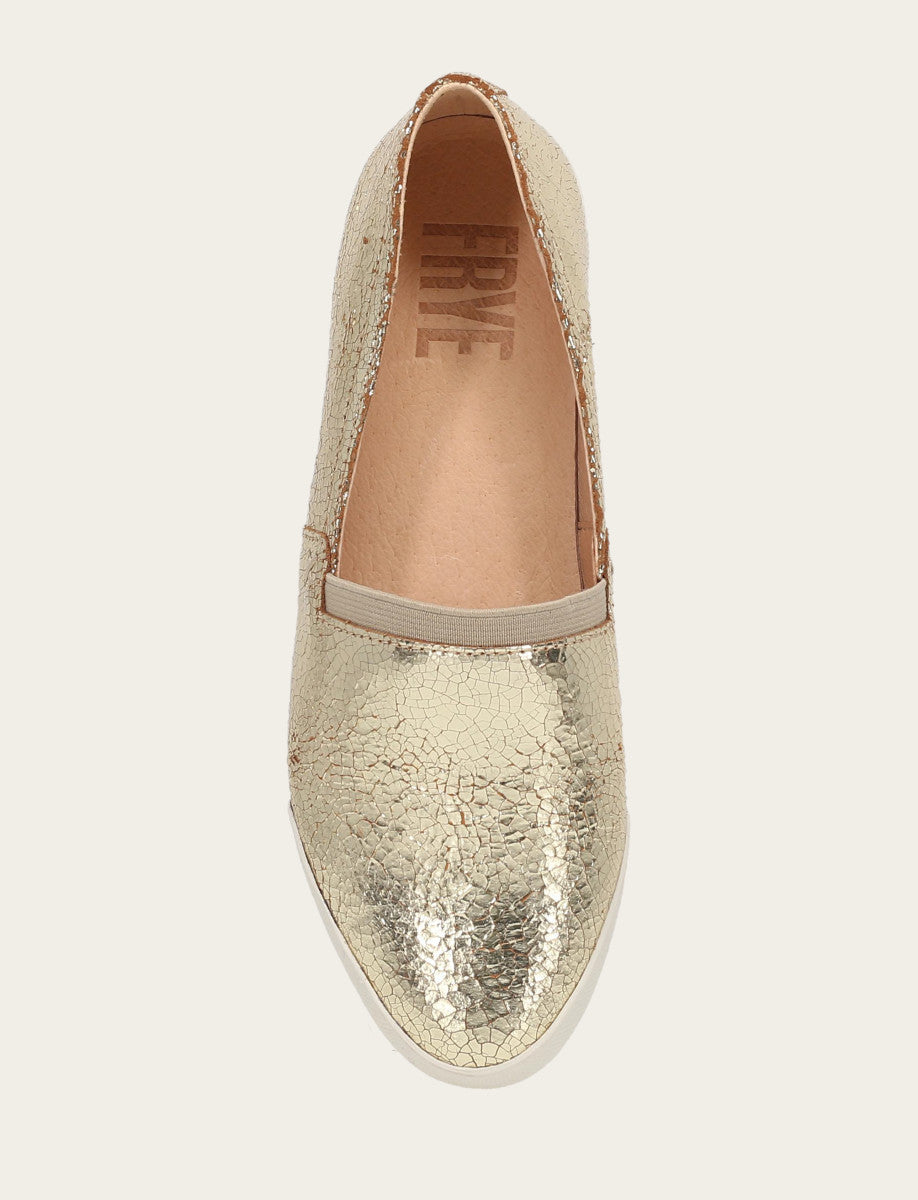 Women's Gold Mirror Melanie Slip On Sneakers Frye Sale