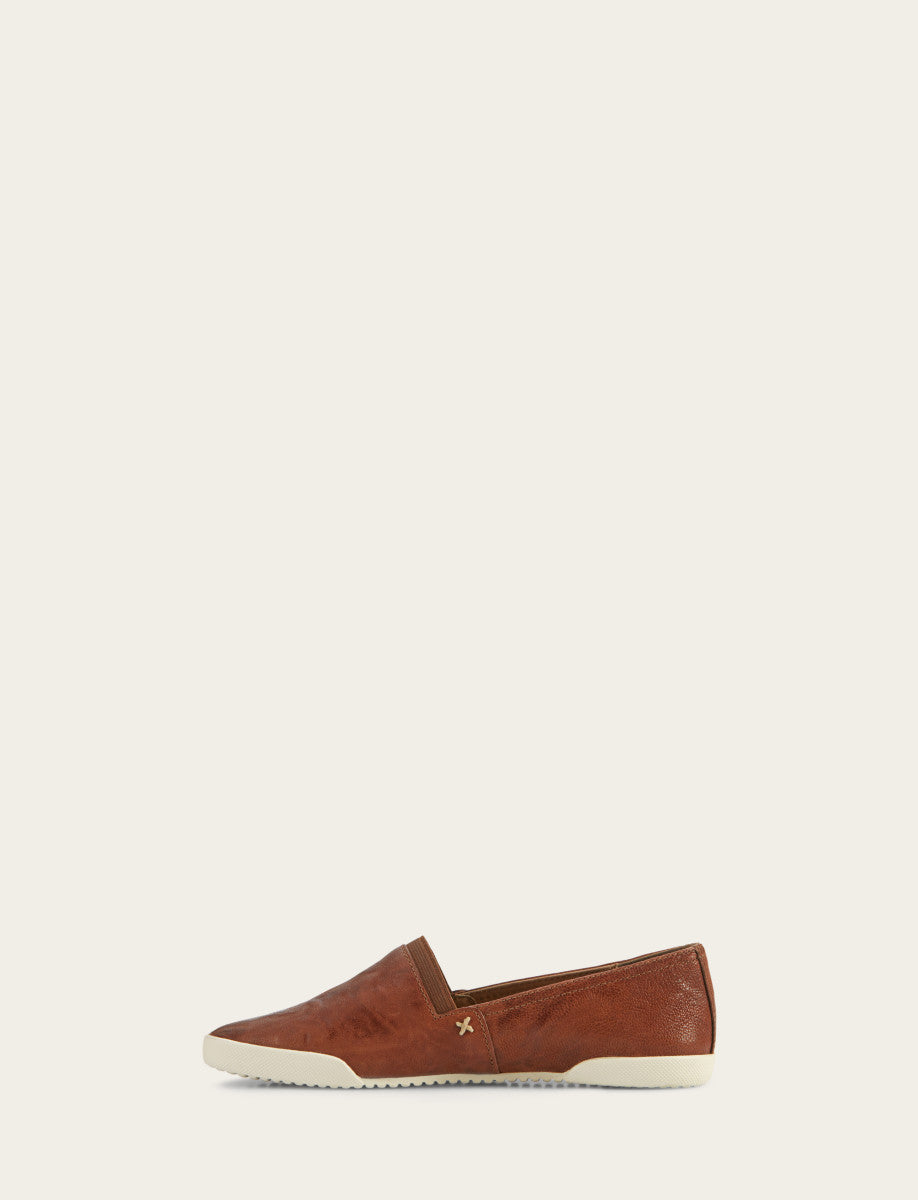 Women's Cognac Melanie Slip On Sneakers Frye Outlet