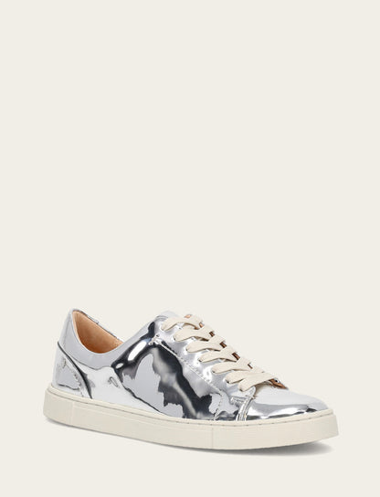 Women's Silver Ivy Low Lace Slip On Sneakers Frye us